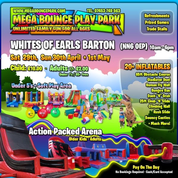 Mega Bounce Play Park - Whites of Earls Barton