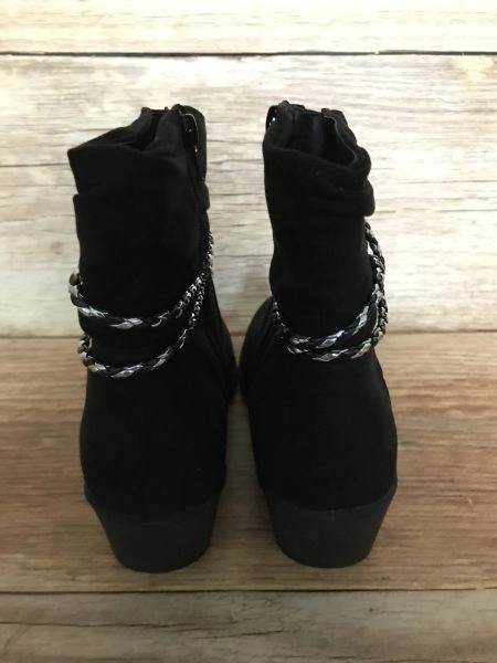 bpc bonprix collection black suede cow boy boots