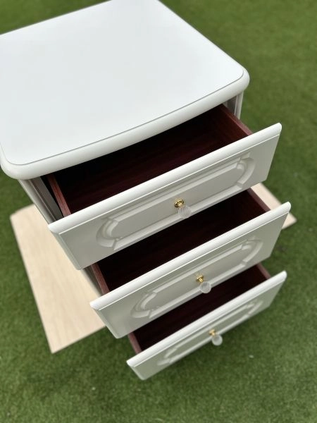2 x Hygena 3 drawer Bedside cabinets