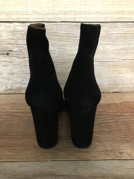 heine black suede boots