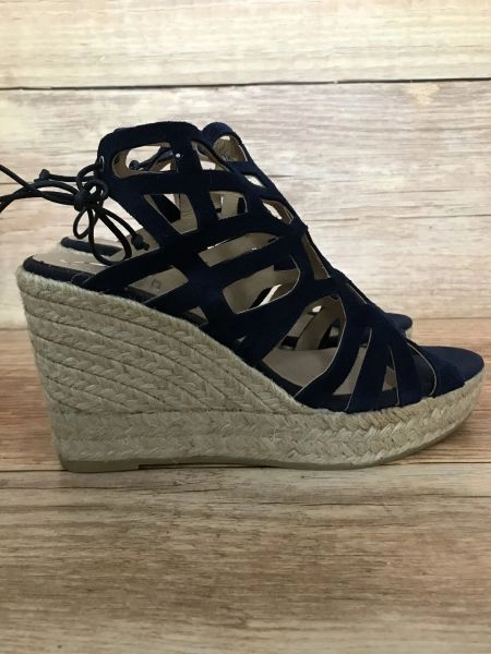 kanna Navy Blue wedge shoes