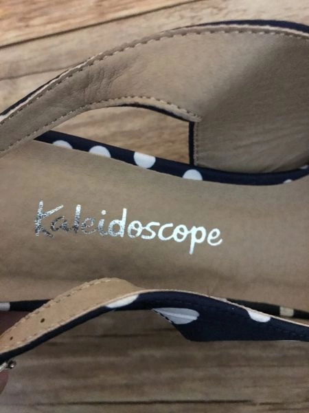 Kaleidoscope Lady`s slingback shoes