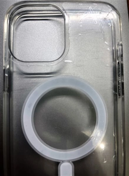 MagSafe Compatible Clear Phone Case with camera lens covers