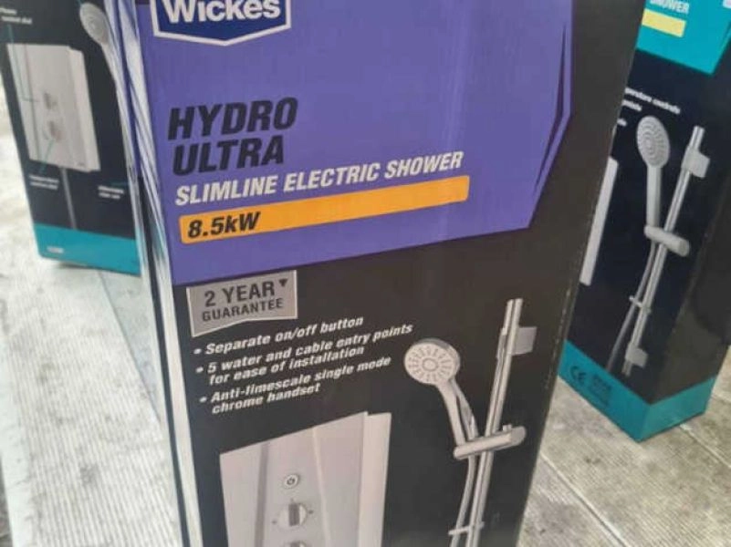 Hydro Ultra 8.5KW Slimline Electric Shower- new in box with full warranty, stylish!! WOW in Huddersfield