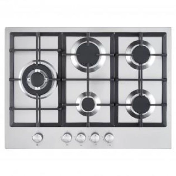 COOKOLOGY 70CM-5 BURNER S/S GAS HOB-CAST IRON SUPPORT-NEW-