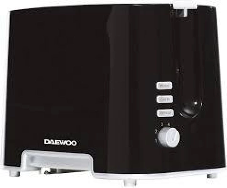 DAEWOO BLACK 2 SLICE TOASTER-NEW BOXED-AUTO POP UP-WOW