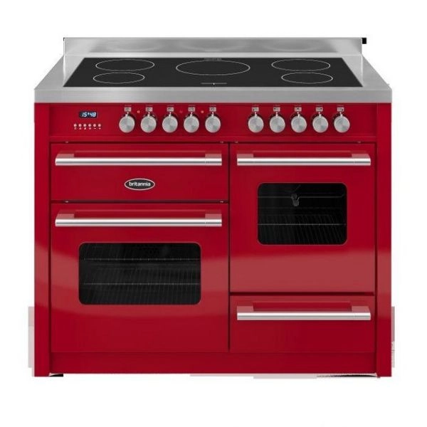 BRITANNIA DELPHI RED 110CM RED INDUCTION COOKER-5 ZONES-WOW