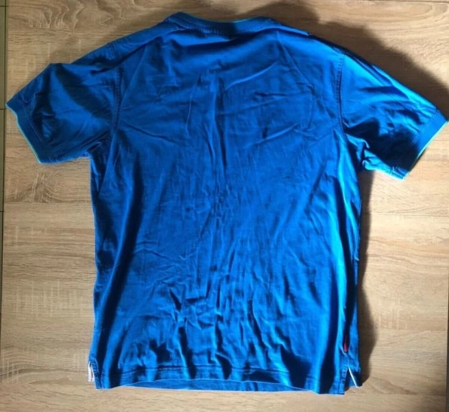 Men’s 100% Cotton Blue Slazenger T-Shirt W/ Contrasting Trim & Logo Size S