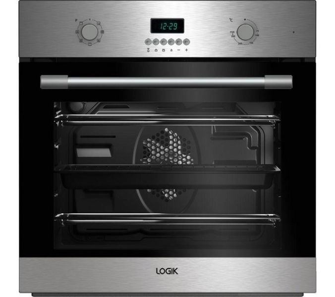 LOGIK SINGLE ELECTRIC OVEN WITH FAN-66L-LED DISPLAY-NEW-WOW