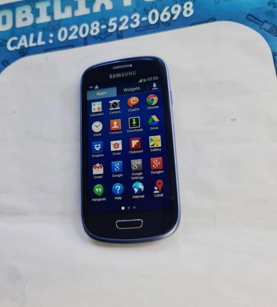 Samsung Galaxy S3 Mini Blue 8GB 1GB RAM Unlocked Android Version 4.2.2 Good Working Condition