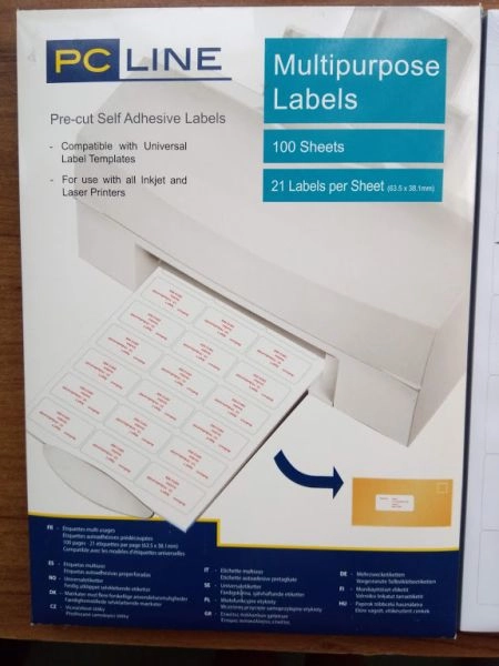 New Multipurpose Labels 100 sheets