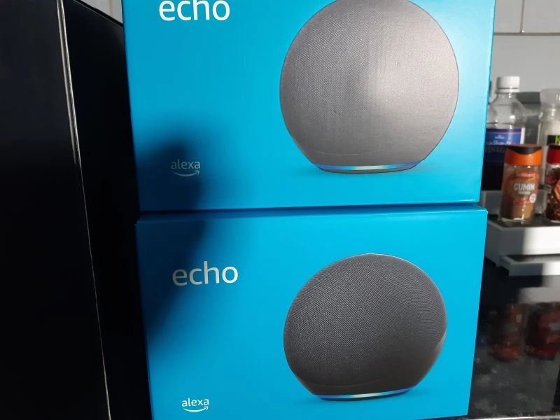 2x Echos 4th gen, 1x Echo Sub and a firestick 4k max