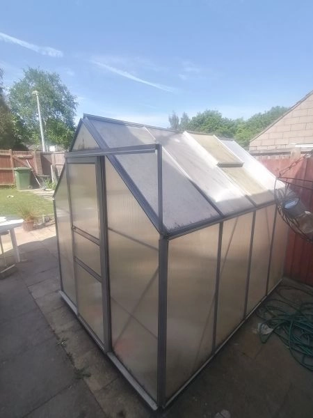 Greenhouse 8ft x 6ft Perspex complete