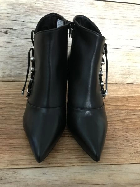 heine black leather boots