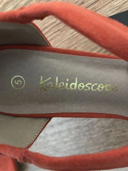 Kaleidoscope suede heeled shoes