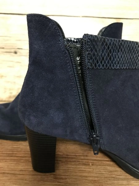 Kaleidoscope Navy Suede Ankle Boots