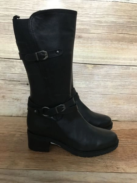 Riva Ladies Black Leather boots