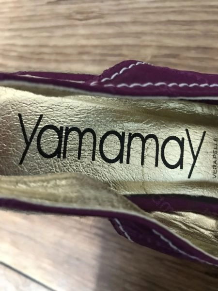 Yamanay wedged purple shoes