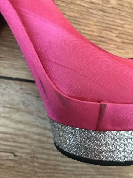 New look pink platform heels