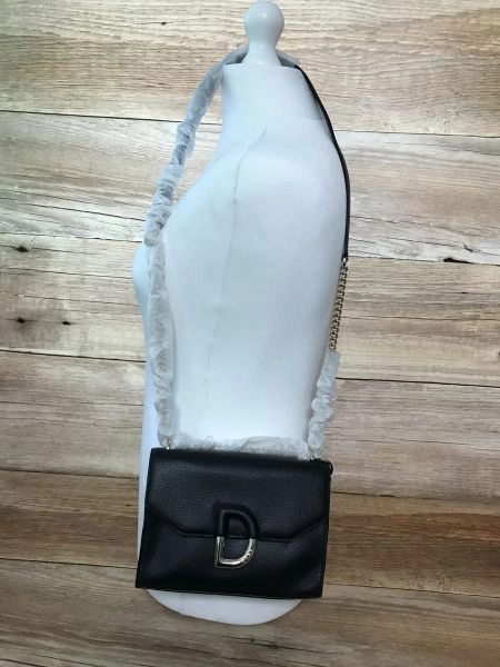 DKNY black leather bag