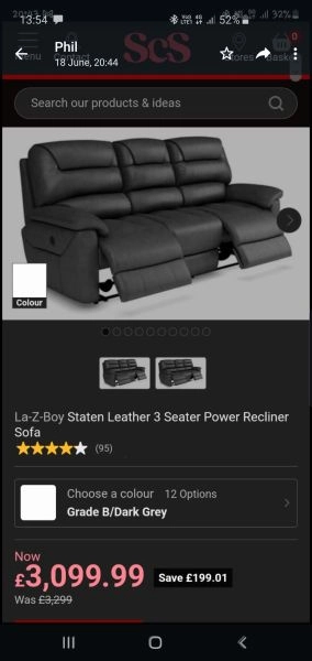 Lay-Z-Boy 3 and 2 seater sofa