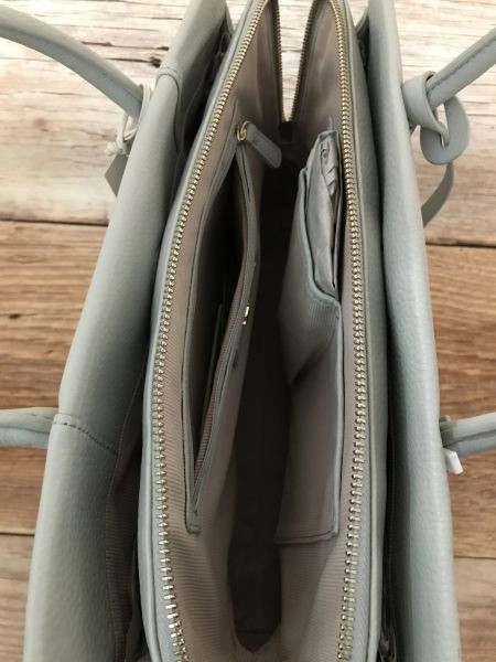 Radley light green leather handbag