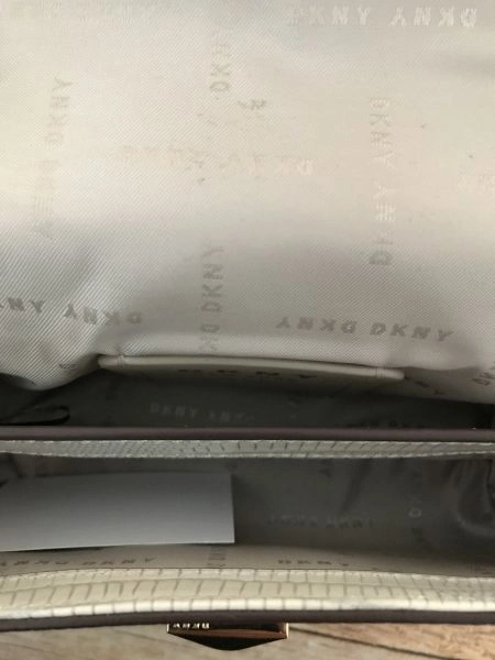 DKNY cream leather bag