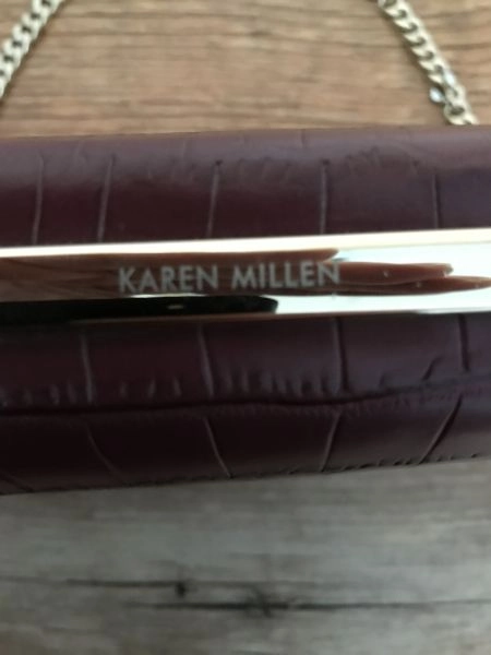 Karen millen plum handbag
