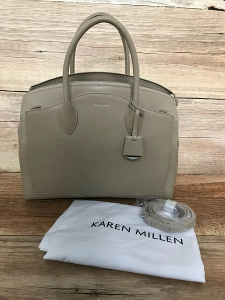 Karen millen cream leather handbag