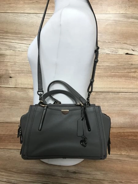Coach grey leather handbag