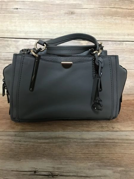Coach grey leather handbag