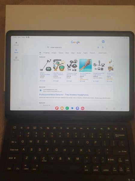 Samsung Galaxy Tablet S7 FE 5G Tablet with keyboard