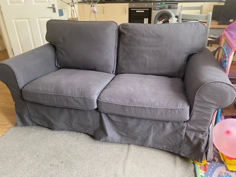 2 seat sofa grey color