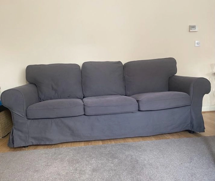 3 seat sofa grey color