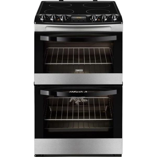 ZANUSSI AVANTI 55CM ELECTRIC COOKER-DOUBLE OVEN-S/S-DELIVERY AVAILABLE FOR A FEE