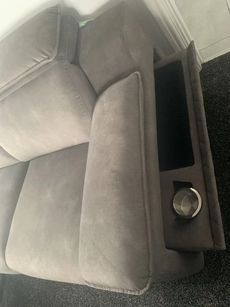 Brand new 2 seater sofa with adjustable headrests