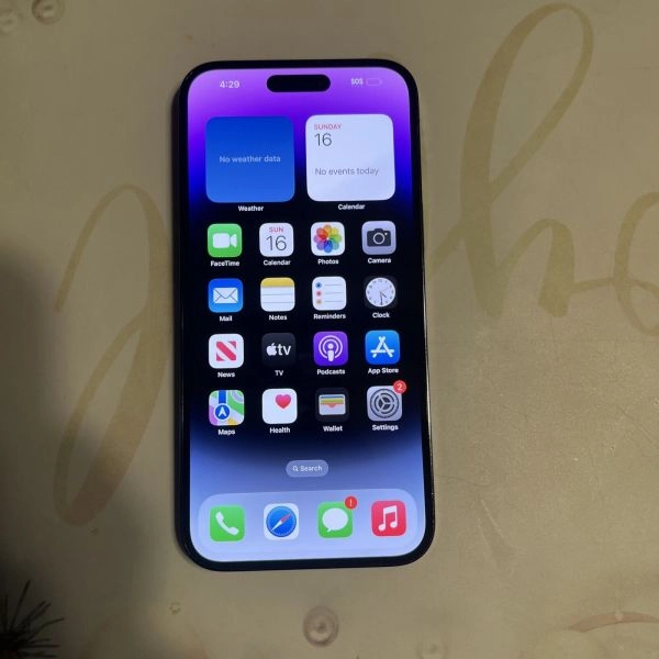 iPhone 14 Pro Max 256GB Deep Purple Cracked Back