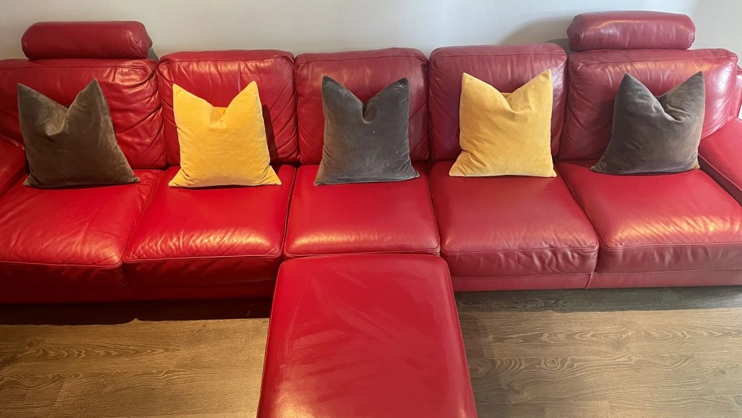 5 Seater Leather Sofa