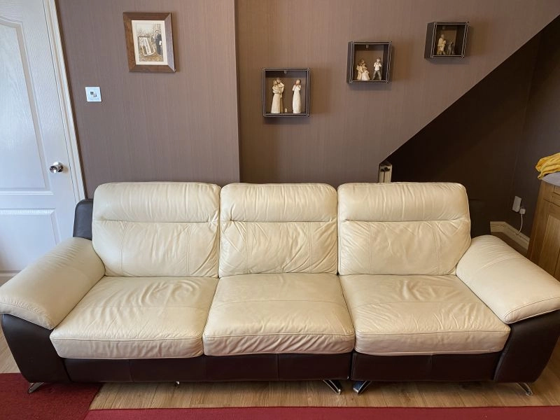 Dfs leather sofa