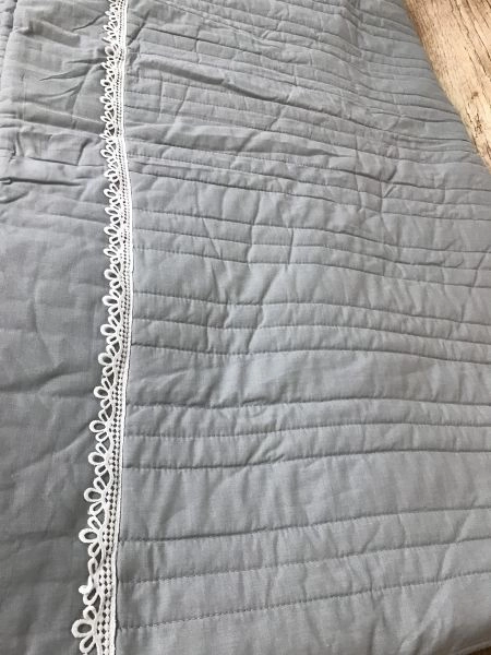 Kaleidoscope grey bedspread