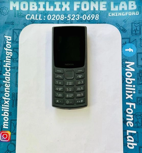 Nokia 105 2023 2G Dual Sim Unlocked Charcoal FM Radio LED Torch Simple Keypad Phone