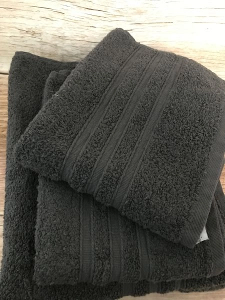 Catherine lansfield grey towel set