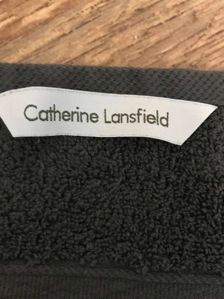 Catherine lansfield grey towel set