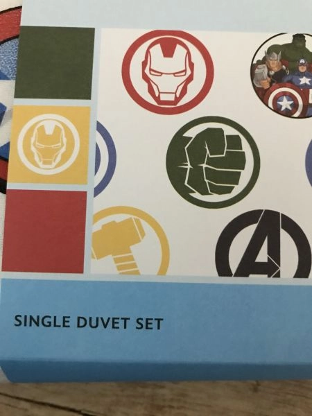 Marvel avengers single duvet set
