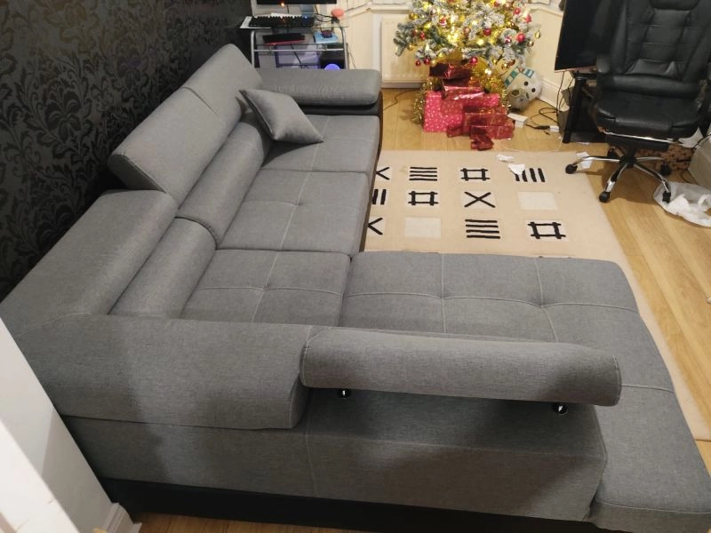 Anton L shape corner sofa bed
