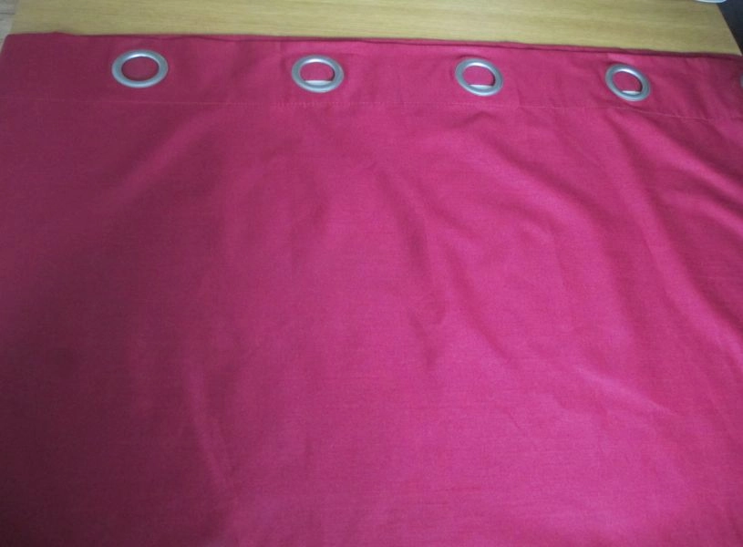 Dunhelm Blackout Eyelet Curtains 112cm Wide Each x 183cm Long Dark Fuschia Red Excellent Condition