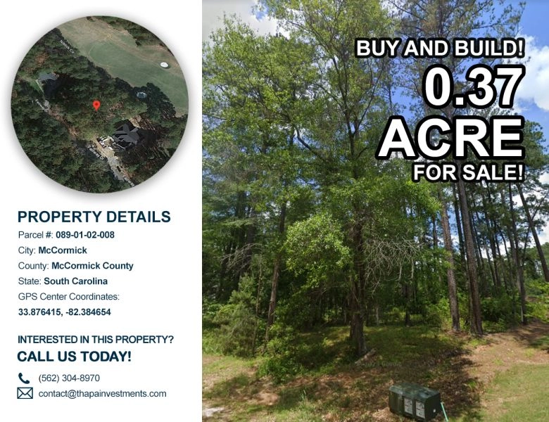 0.37 Acres Vacant Land for Sale in Savannah Lakes Village, SC