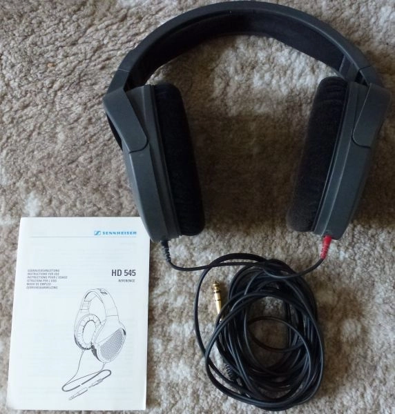 Sennheiser HD545, wired headphones.