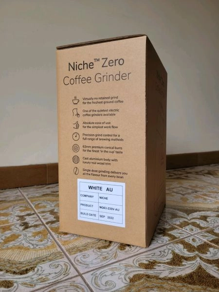 Niche zero coffee grinder white