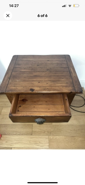 Irish Antique Wooden Coast Side Table